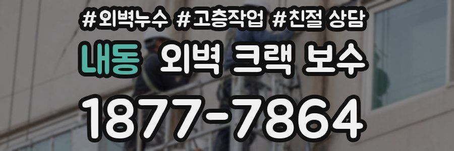 내동 외벽 크랙 보수