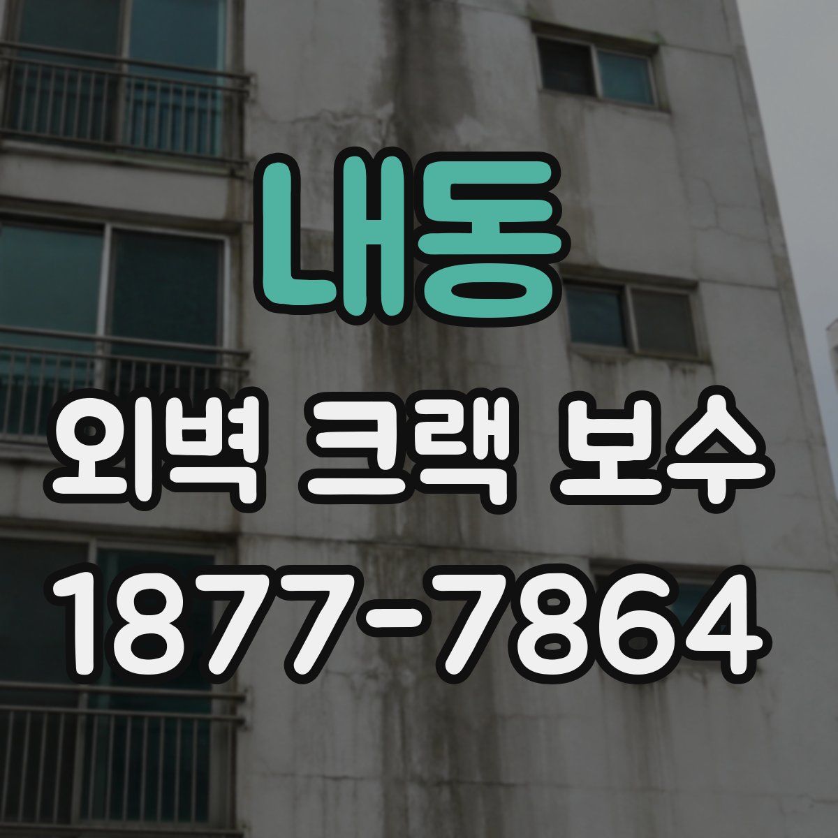 내동 외벽 크랙 보수