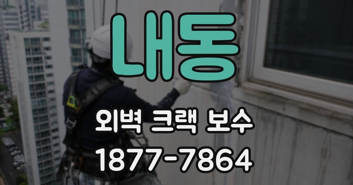 내동 외벽 크랙 보수