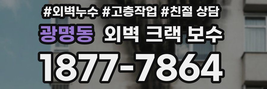 광명동 외벽 크랙 보수