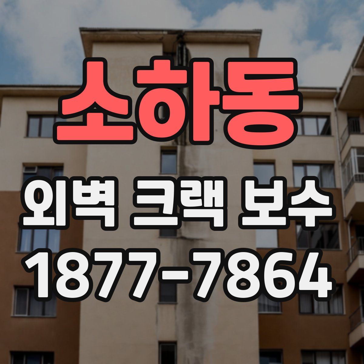 소하동 외벽 크랙 보수