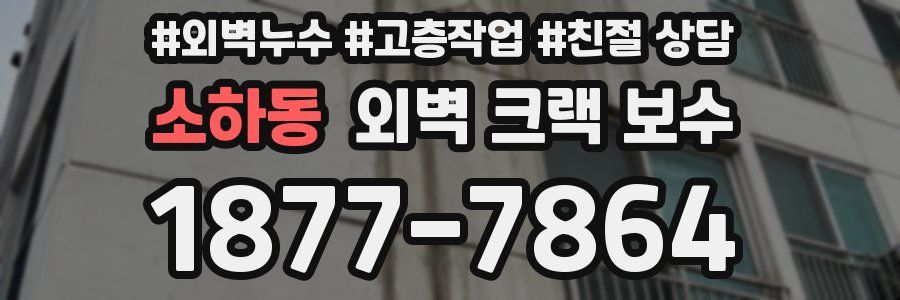 소하동 외벽 크랙 보수