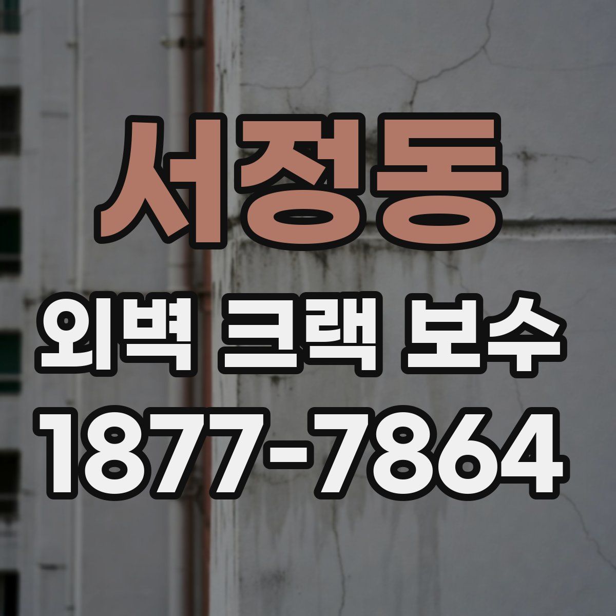 서정동 외벽 크랙 보수
