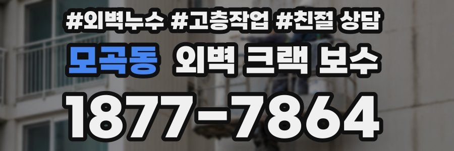 모곡동 외벽 크랙 보수