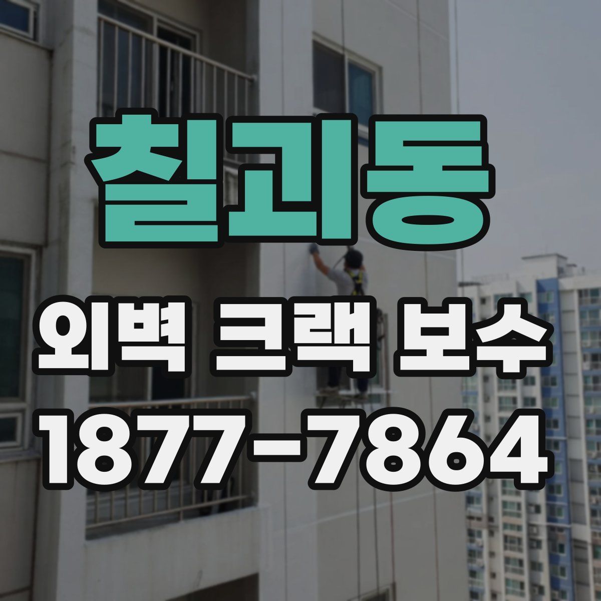 칠괴동 외벽 크랙 보수