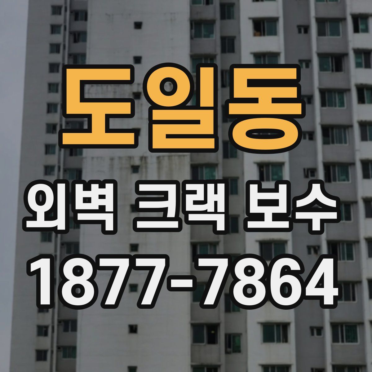 도일동 외벽 크랙 보수