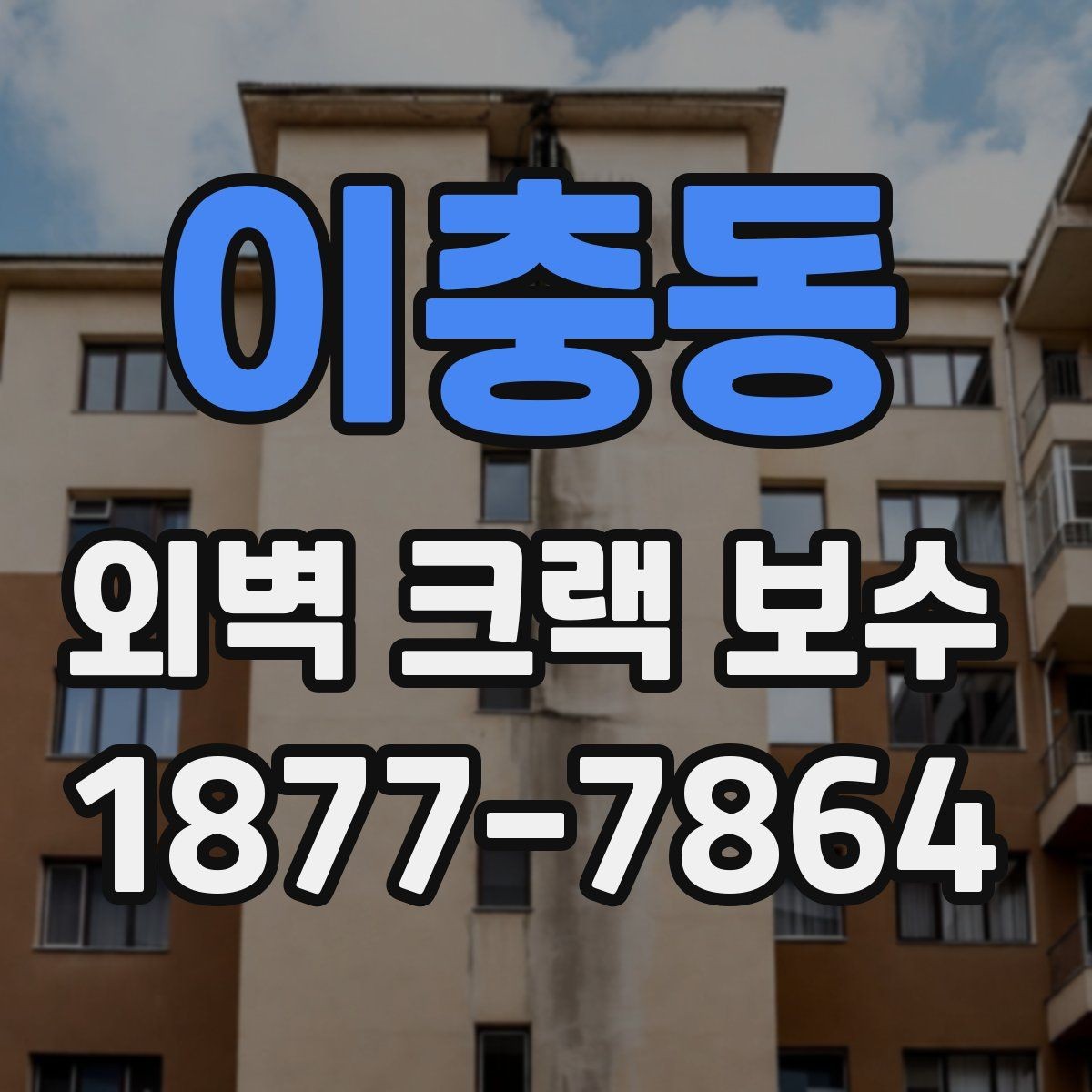 이충동 외벽 크랙 보수 후 환기와 건조 관리 방법
