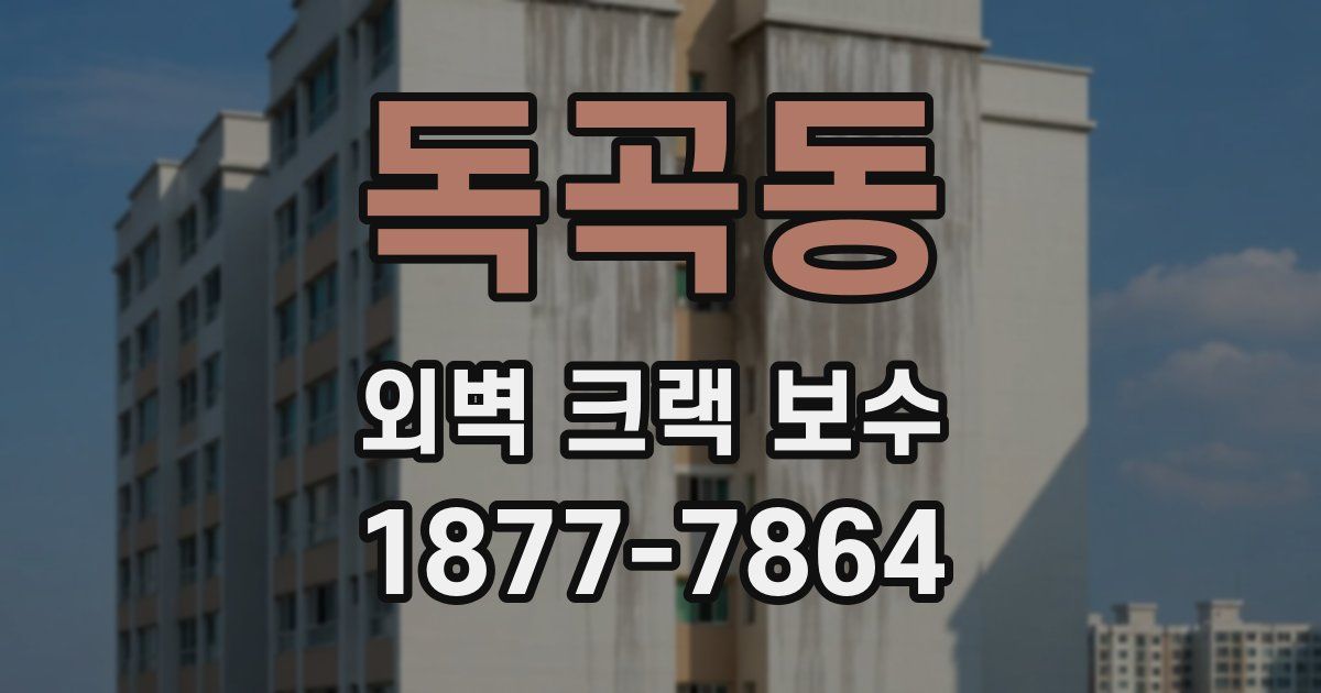 독곡동 외벽 크랙 보수