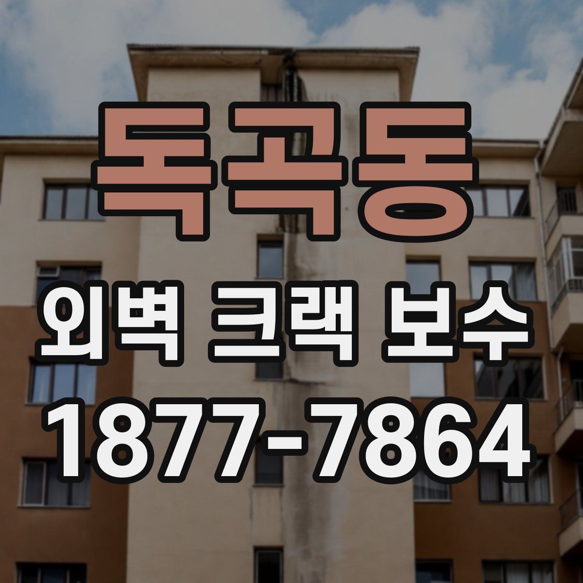 독곡동 외벽 크랙 보수