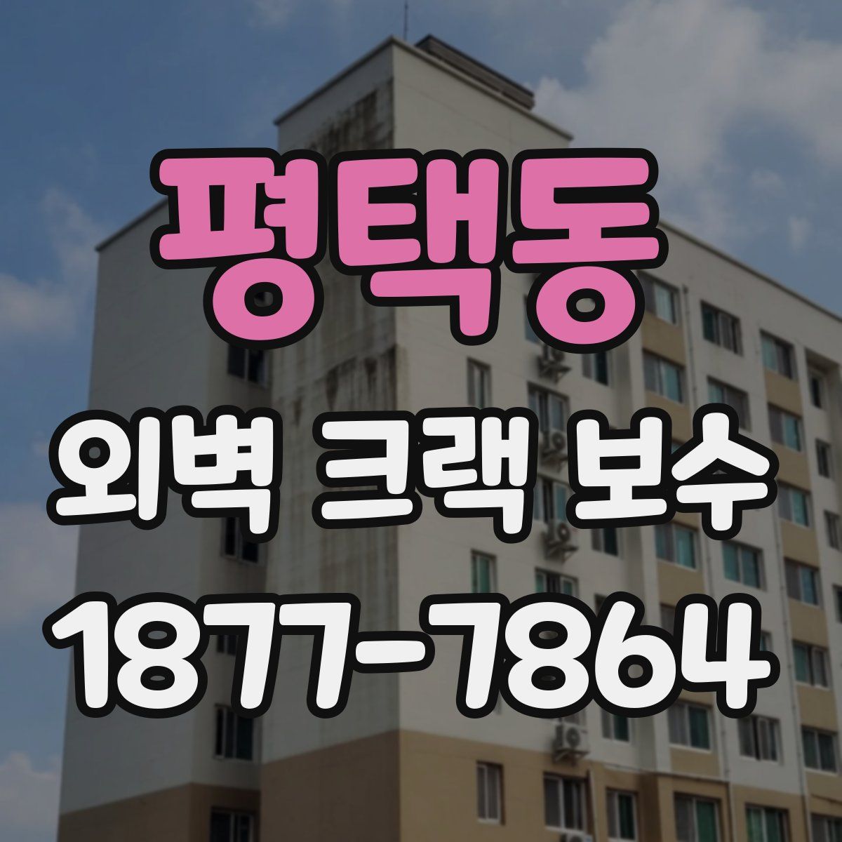 평택동 외벽 크랙 보수