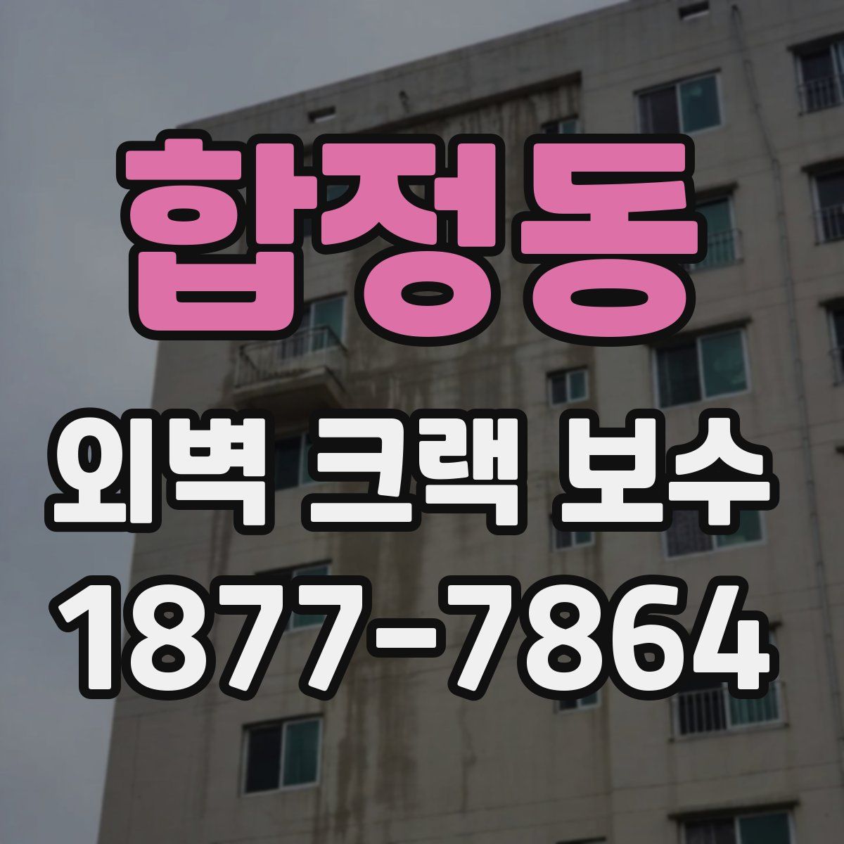합정동 외벽 크랙 보수