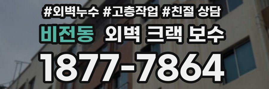 비전동 외벽 크랙 보수