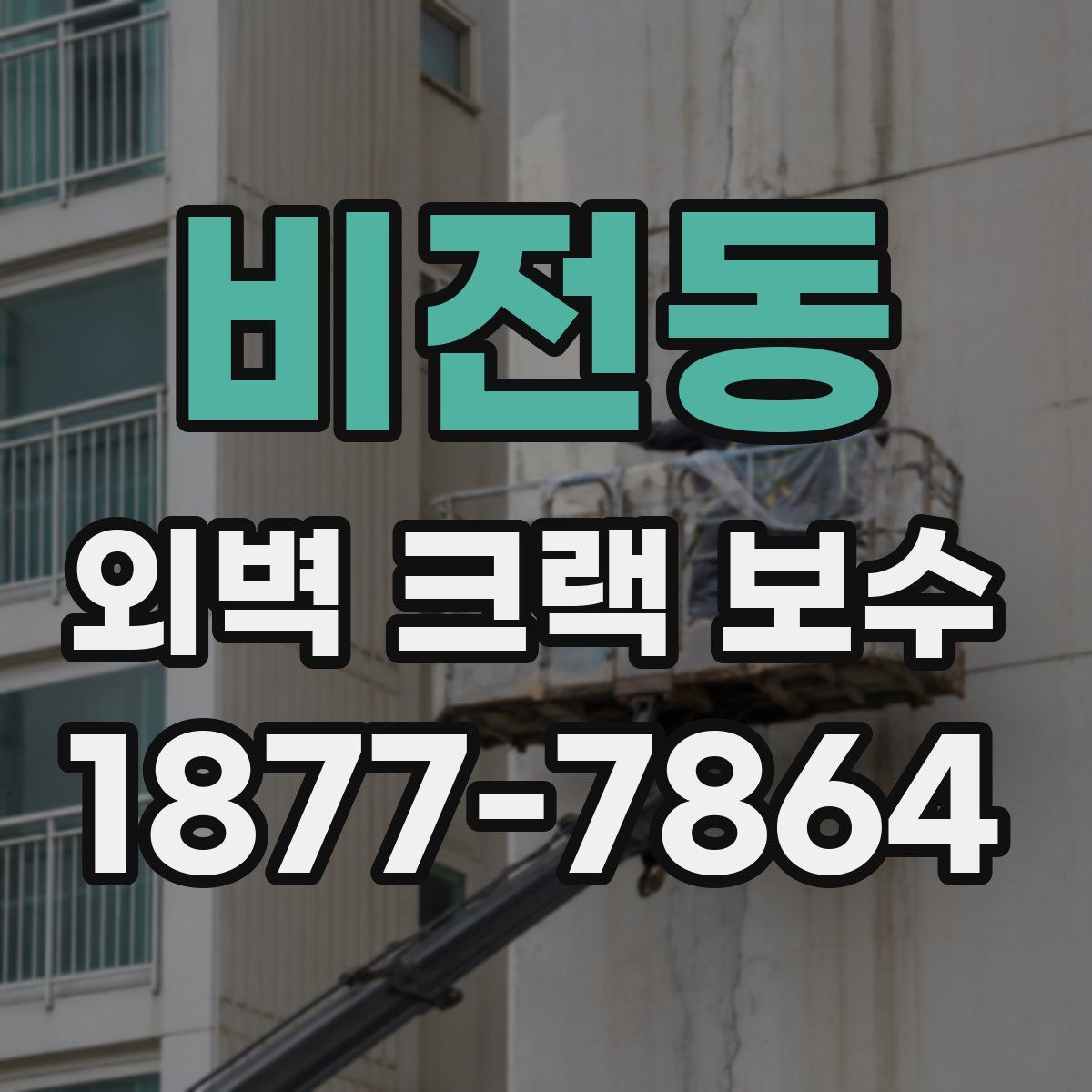 비전동 외벽 크랙 보수