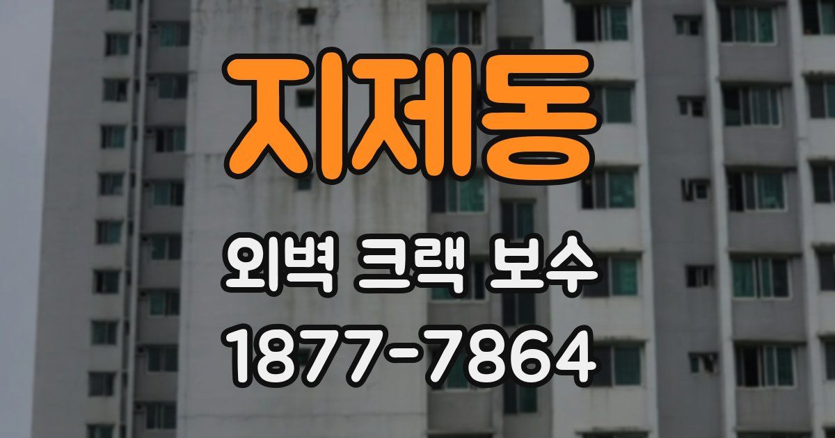지제동 외벽 크랙 보수
