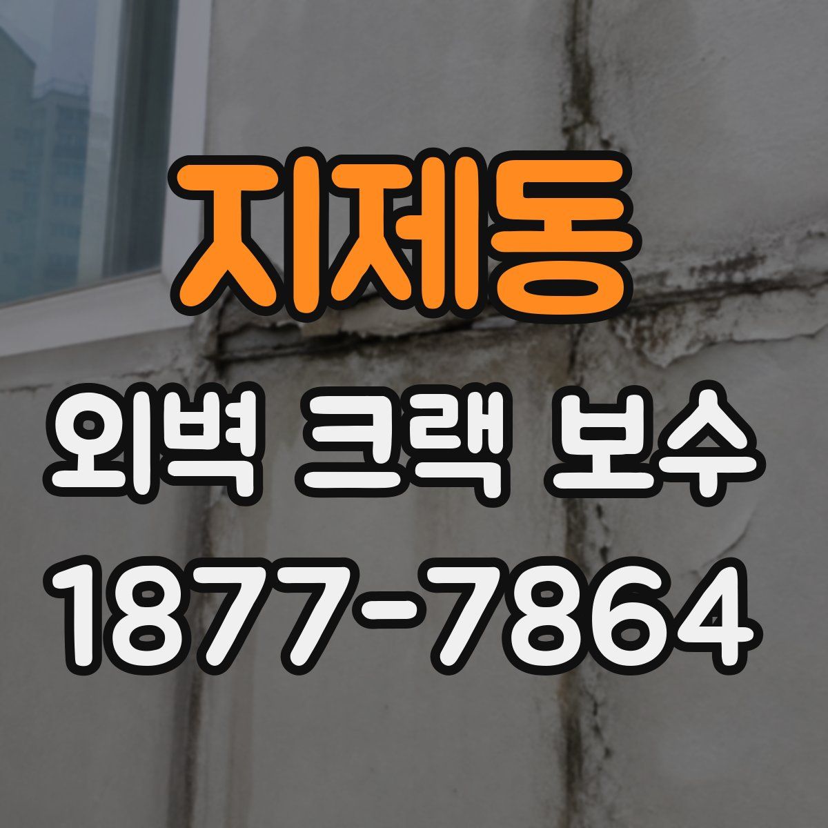 지제동 외벽 크랙 보수