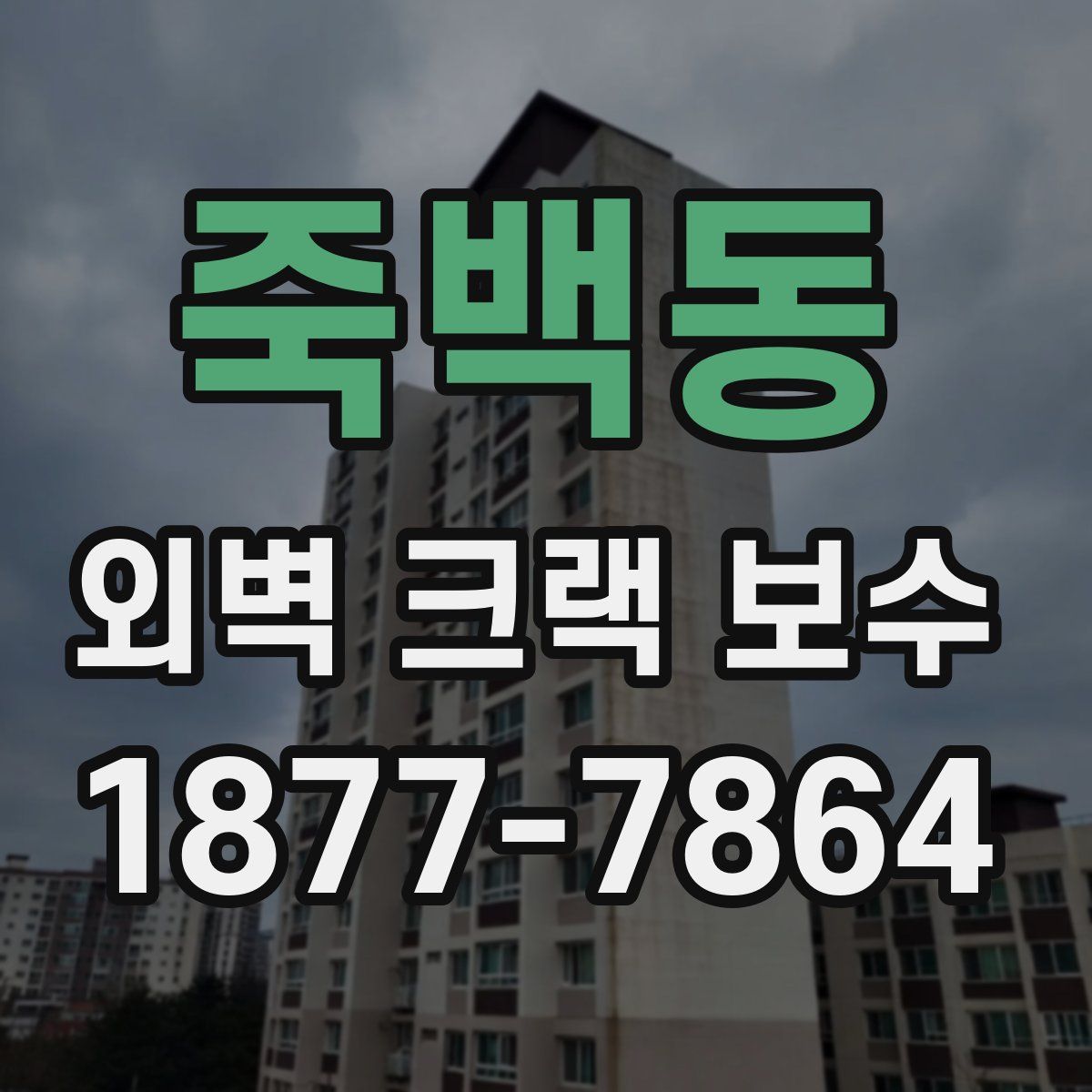 죽백동 외벽 크랙 보수