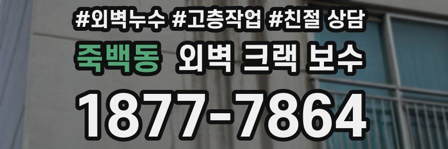 죽백동 외벽 크랙 보수