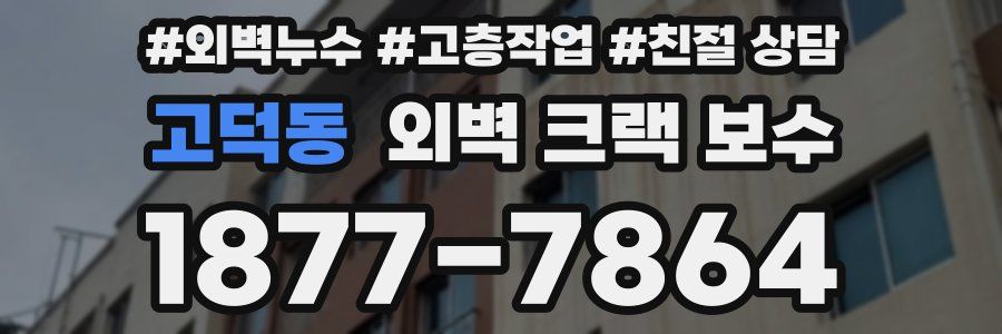 고덕동 외벽 크랙 보수