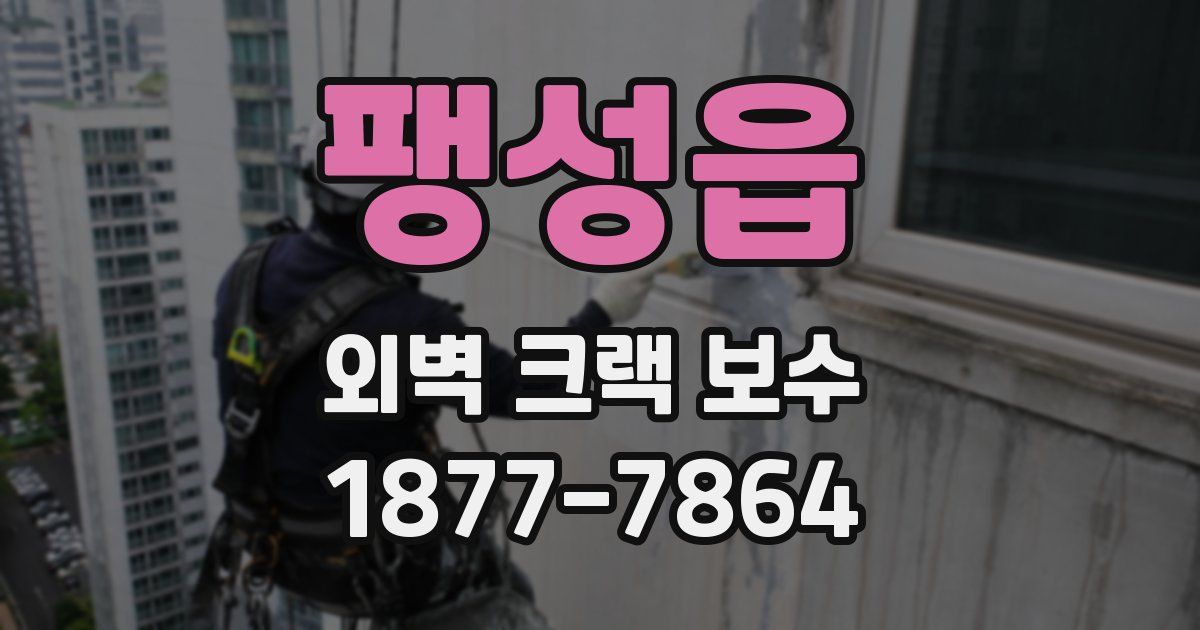 팽성읍 외벽 크랙 보수