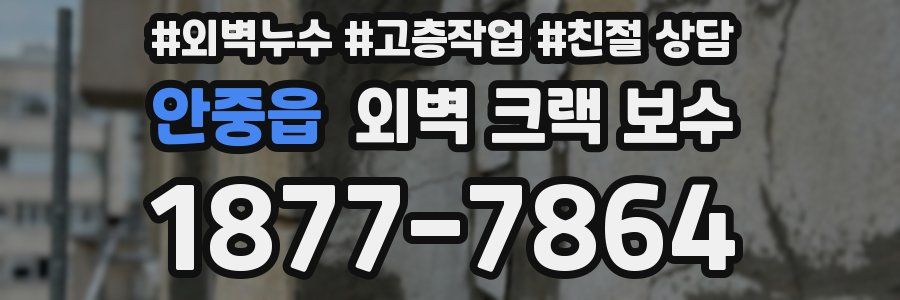 안중읍 외벽 크랙 보수