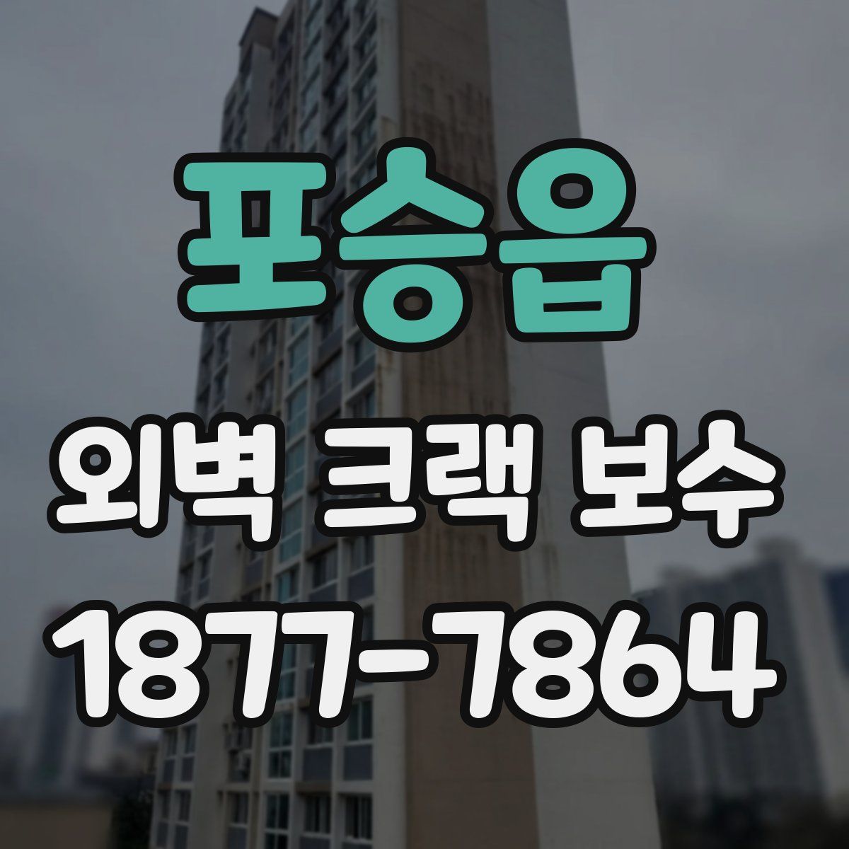 포승읍 외벽 크랙 보수