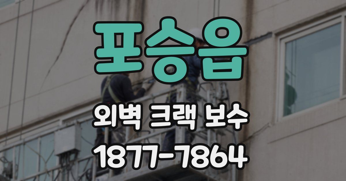 포승읍 외벽 크랙 보수