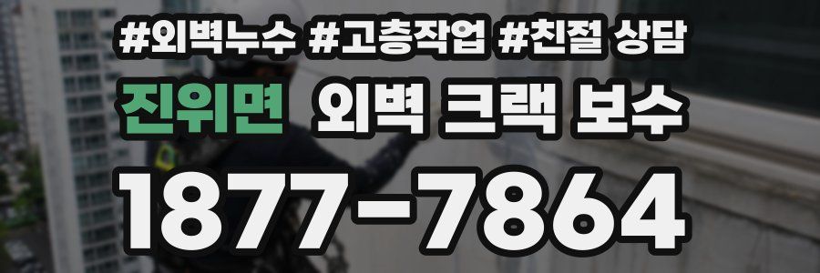 진위면 외벽 크랙 보수