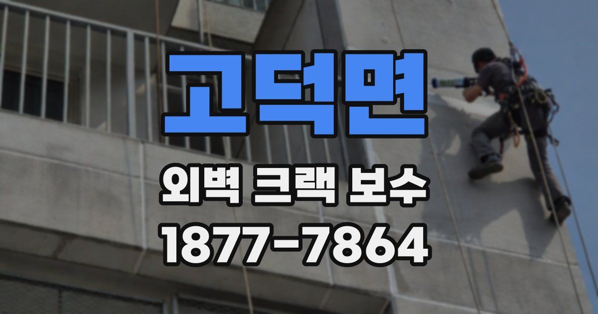 고덕면 외벽 크랙 보수