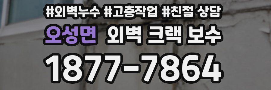 오성면 외벽 크랙 보수