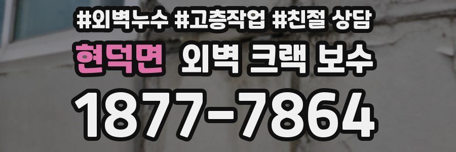 현덕면 외벽 크랙 보수