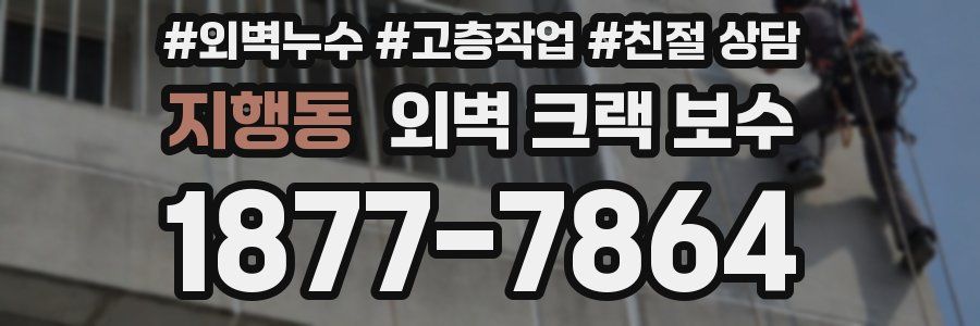 지행동 외벽 크랙 보수