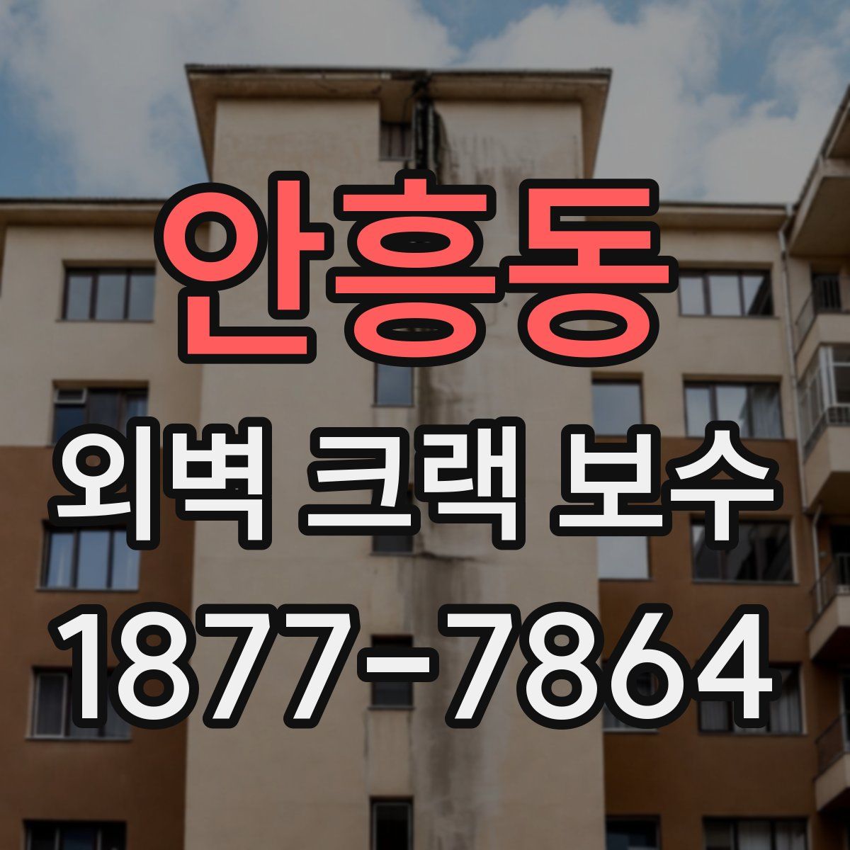 안흥동 외벽 크랙 보수