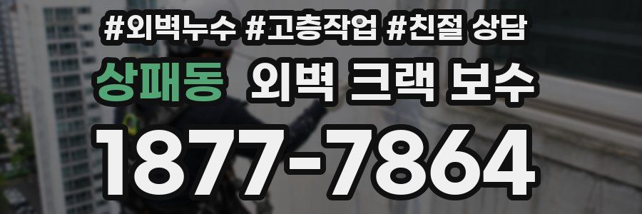 상패동 외벽 크랙 보수