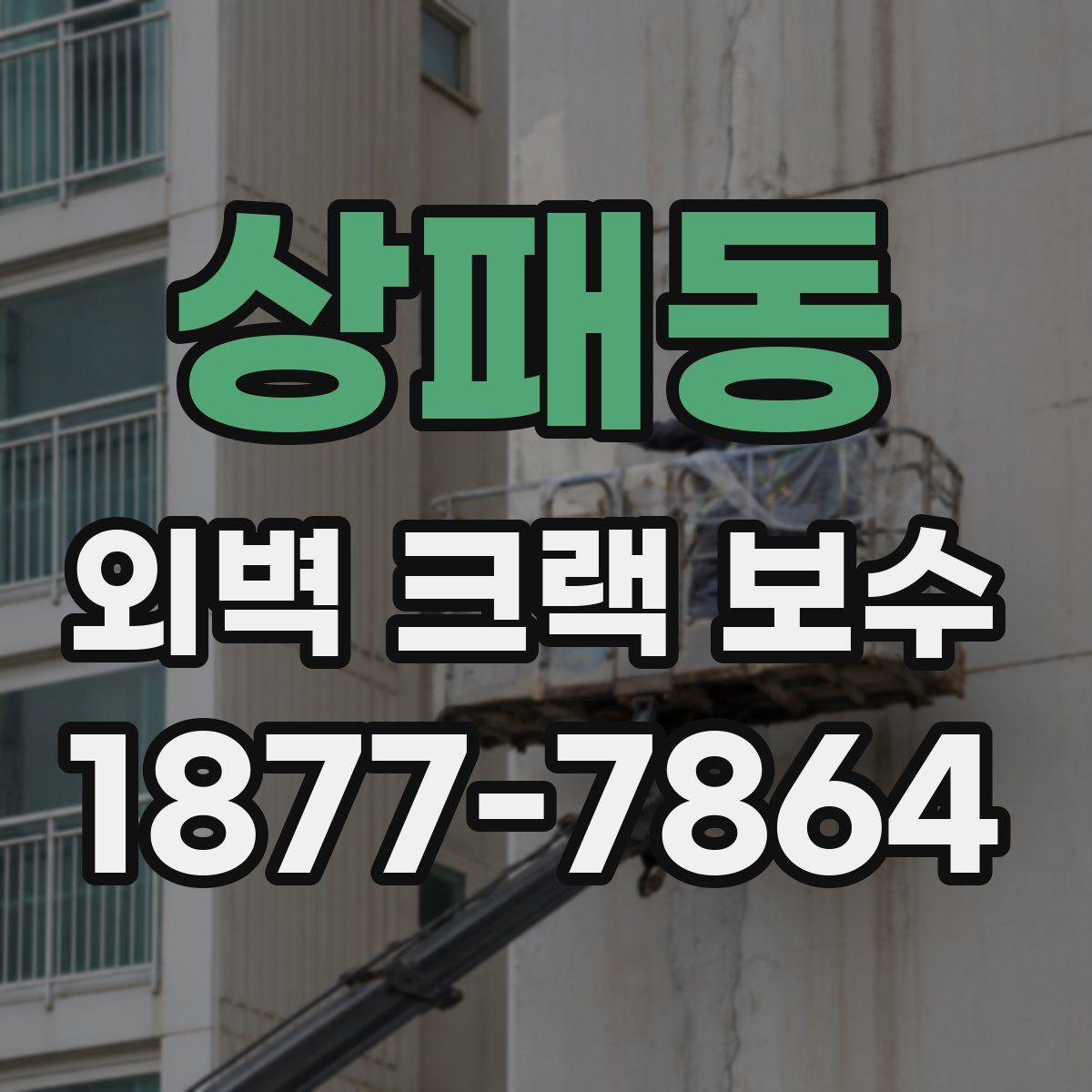 상패동 외벽 크랙 보수