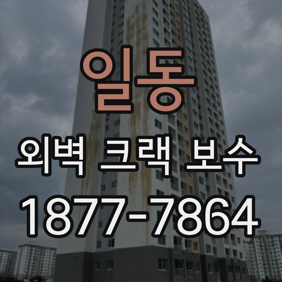 일동 외벽 크랙 보수