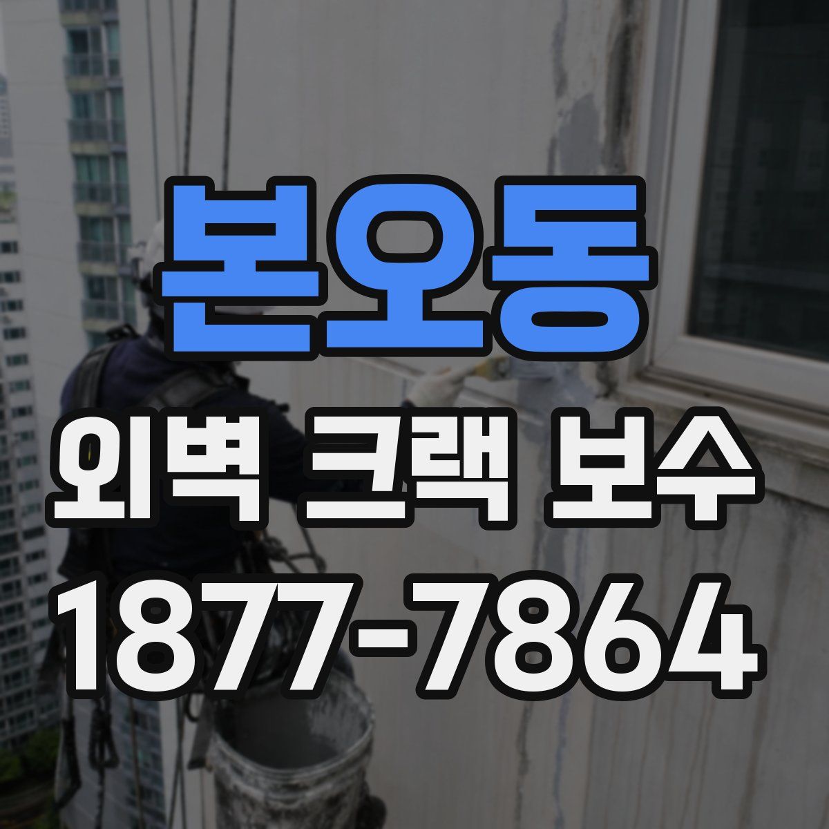 본오동 외벽 크랙 보수