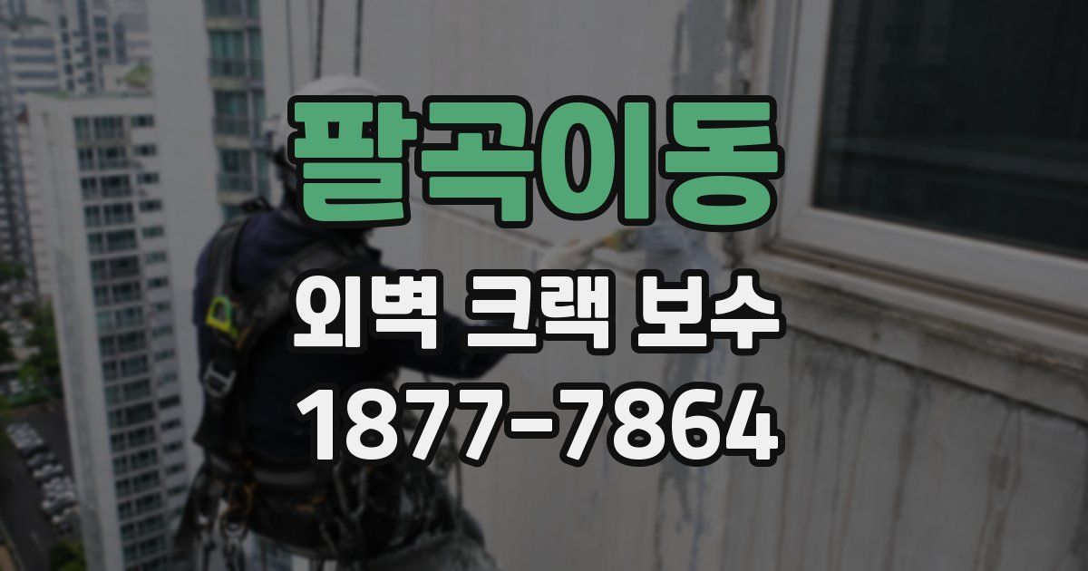 팔곡이동 외벽 크랙 보수