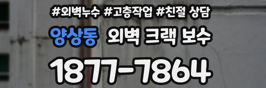 양상동 외벽 크랙 보수