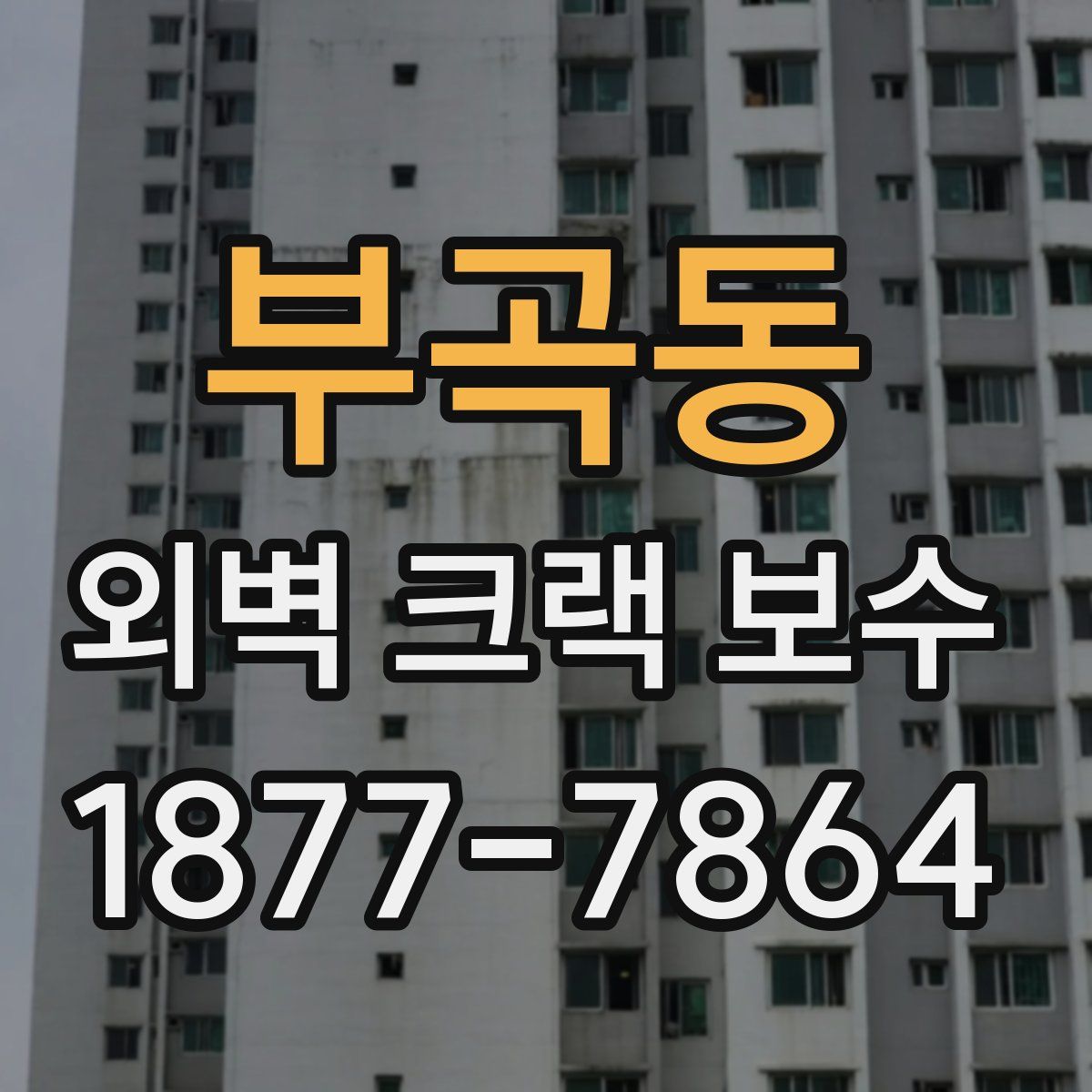 부곡동 외벽 크랙 보수