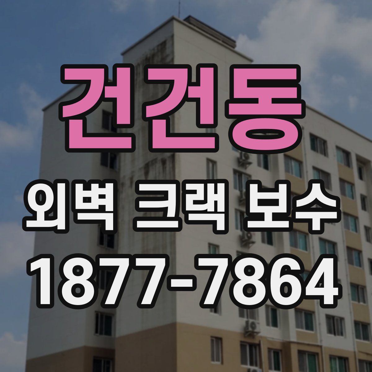 건건동 외벽 크랙 보수
