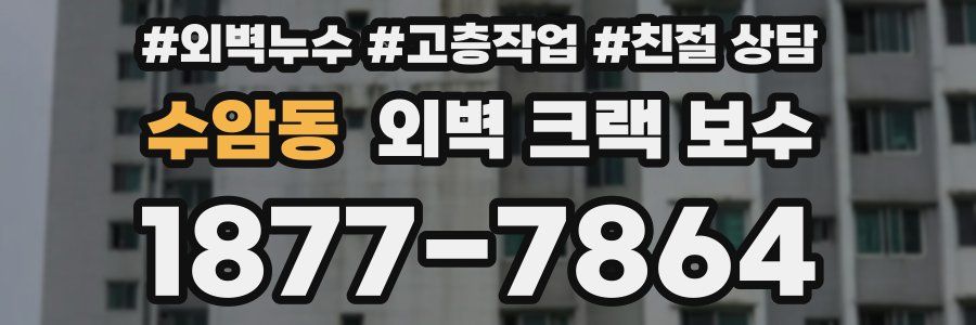 수암동 외벽 크랙 보수