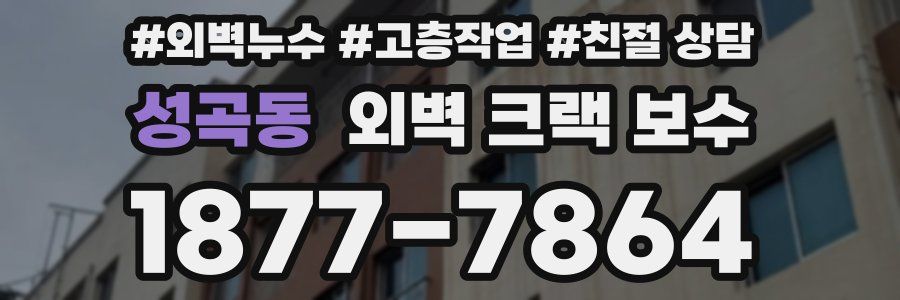 성곡동 외벽 크랙 보수