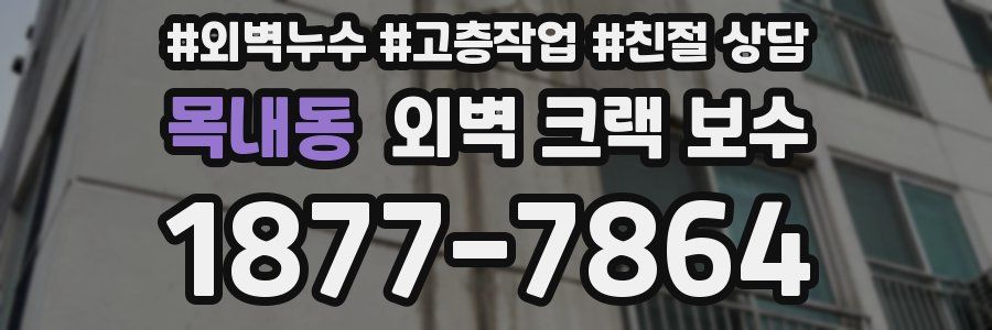 목내동 외벽 크랙 보수