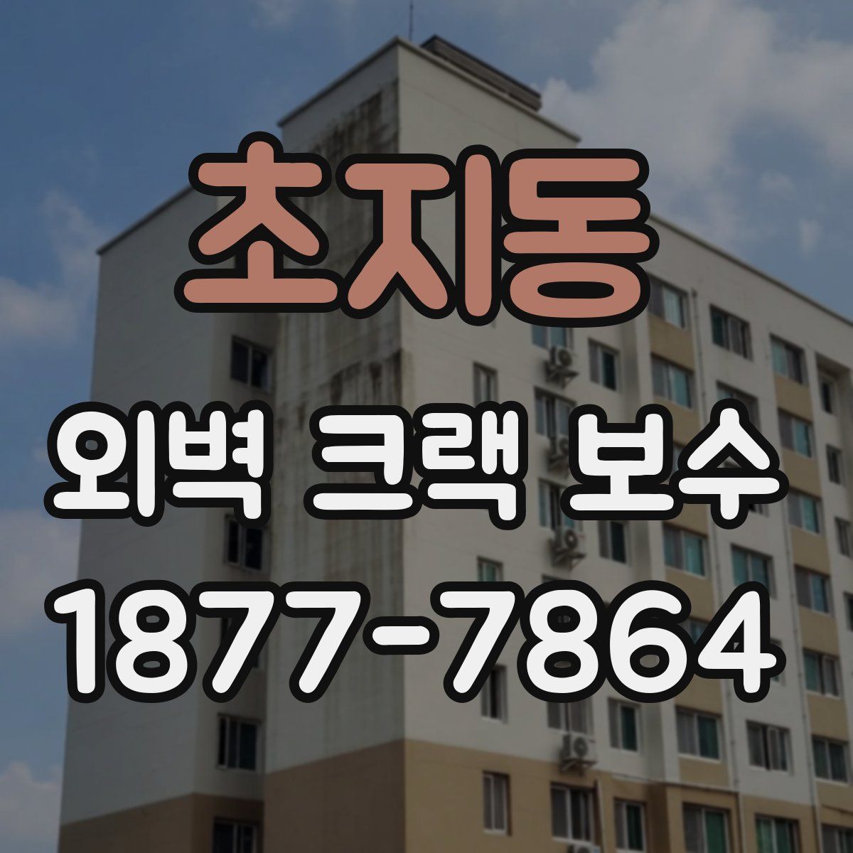 초지동 외벽 크랙 보수