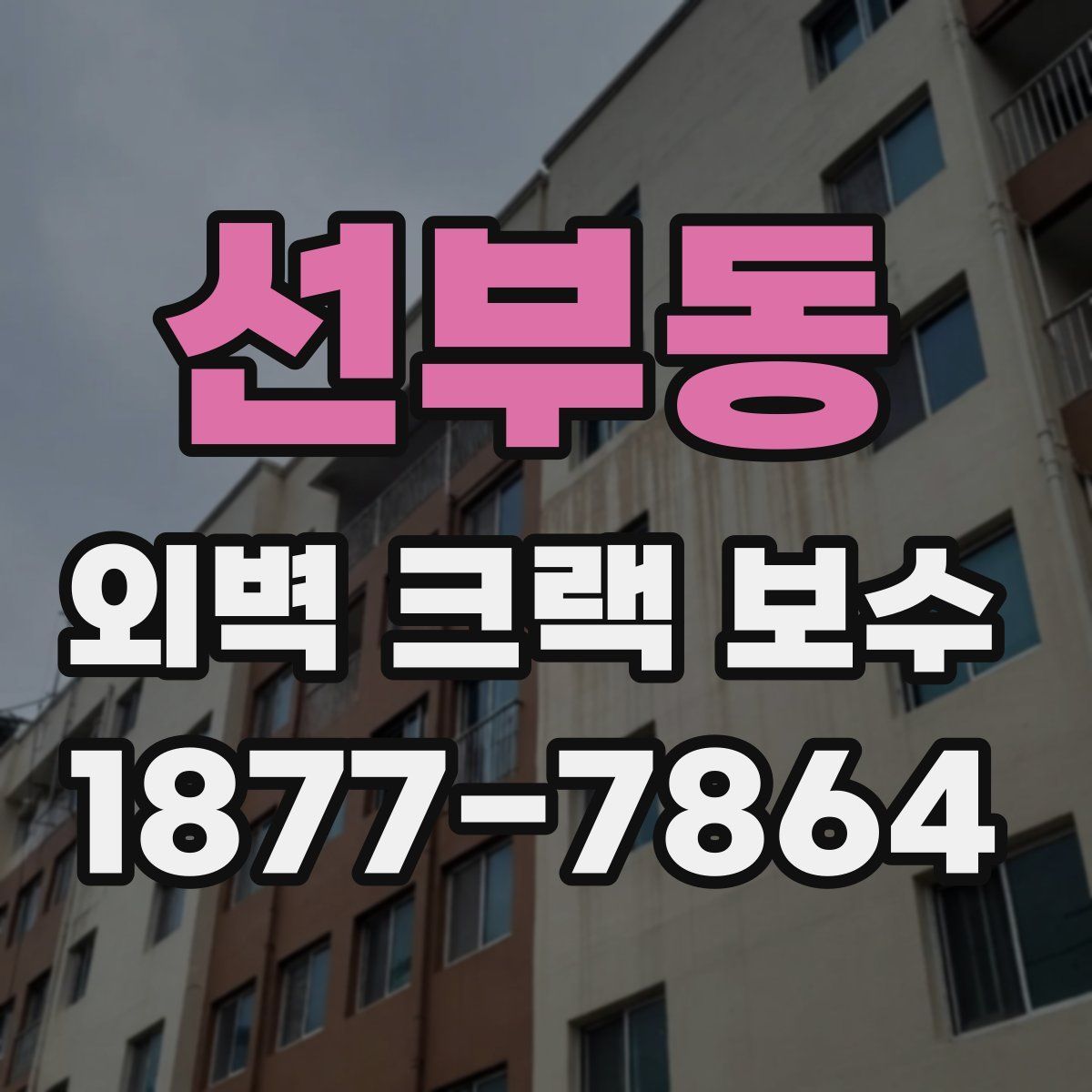선부동 외벽 크랙 보수