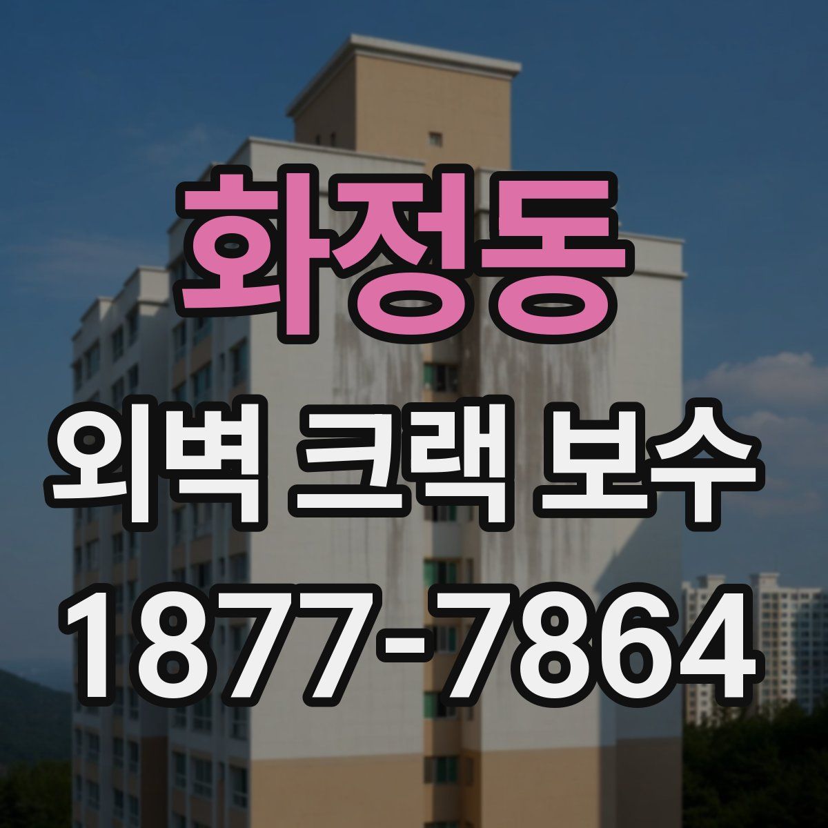 화정동 외벽 크랙 보수