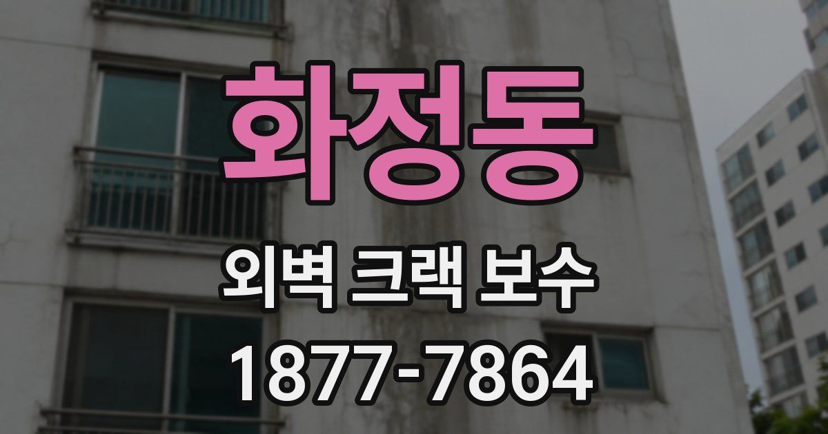 화정동 외벽 크랙 보수