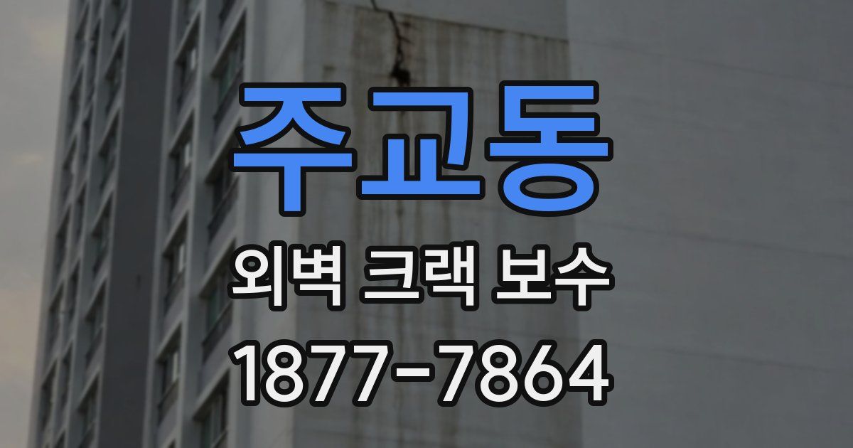주교동 외벽 크랙 보수