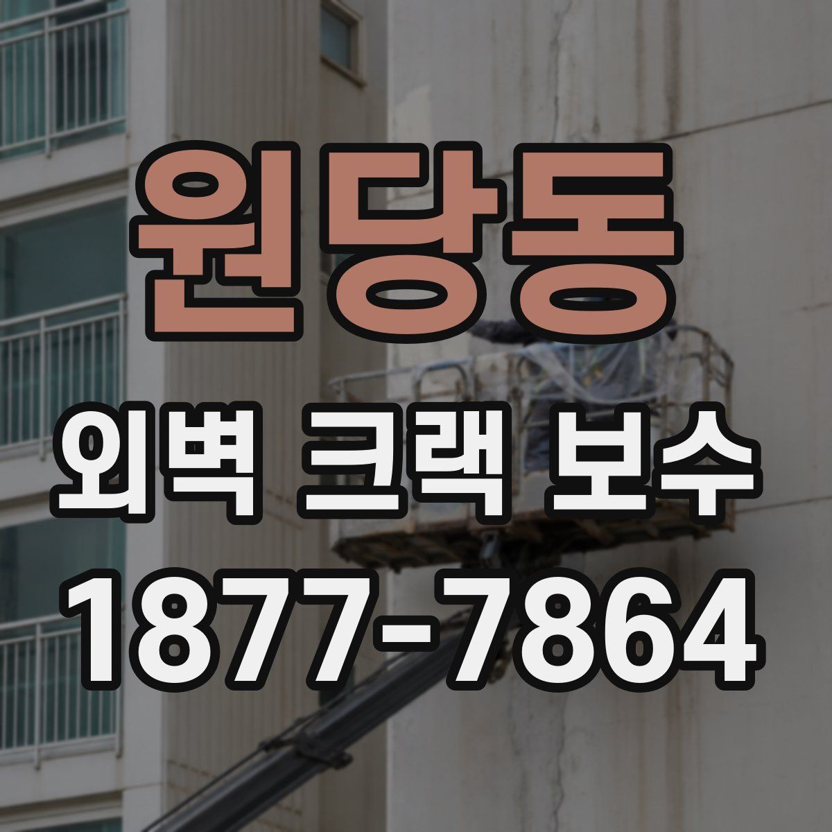원당동 외벽 크랙 보수