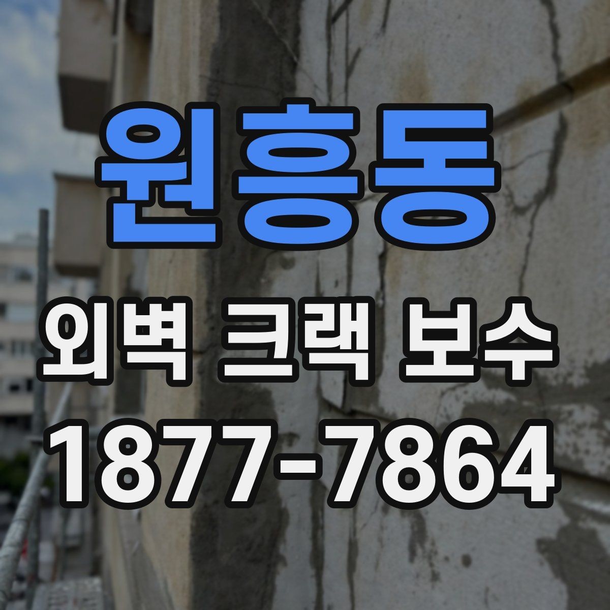 원흥동 외벽 크랙 보수 견적이 달라지는 이유